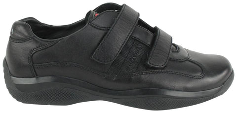 Prada Women's 7.5 US Black Velcro Low Top Sneaker 128p33