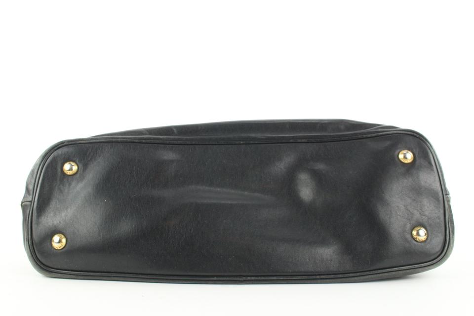 Prada Black Leather Top Handle 2way Shoulder Bag 48pr125 – Bagriculture