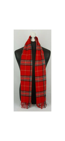 Red Plaid Scarf Classic 871888