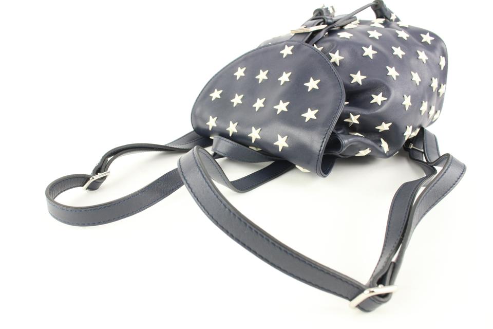 RED Valentino Red Valentino Navy Leather Star Mini Backpack