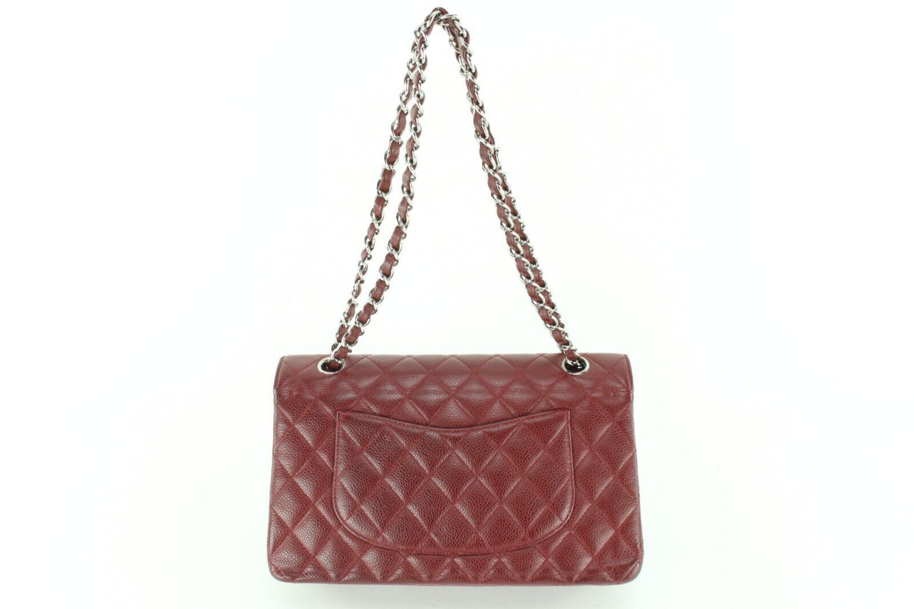 SOLD) CHANEL Wallet On Chain Caviar Red SHW