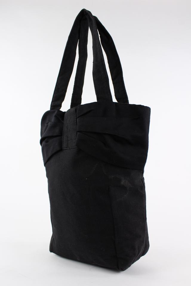 YSL Yves Saint Laurent novelty tote bag Black＆Gold Embroidered Unused