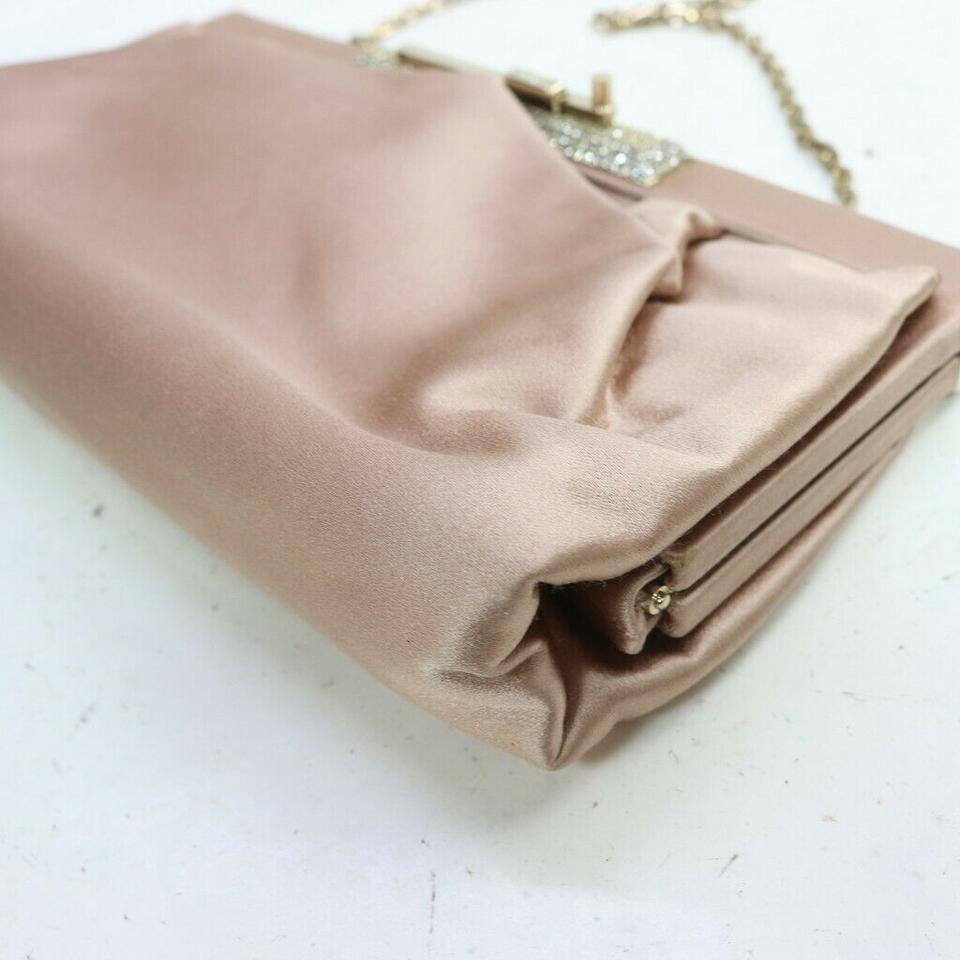 Valentino Satin Clutch on Chain Crystal Evening Bag Bagriculture